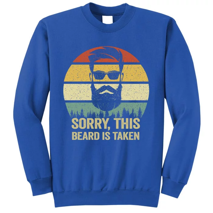 Sorry This Beard Is Taken Vintage Bearded Valentines Day Funny Gift Sweatshirt