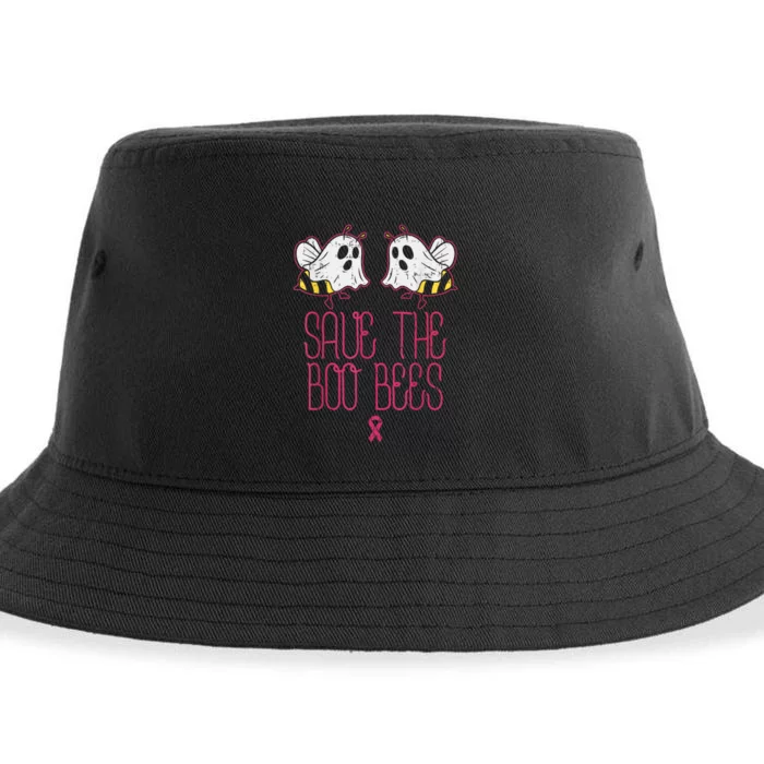 Save The Boobees Boo Bees Breast Cancer Halloween Sustainable Bucket Hat