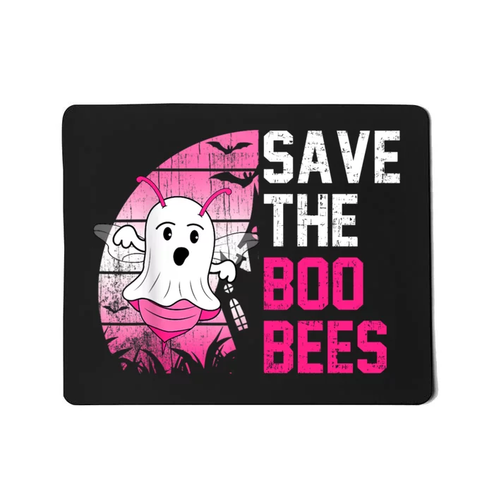 Save The Boobees Boo Bees Breast Cancer Halloween Mousepad