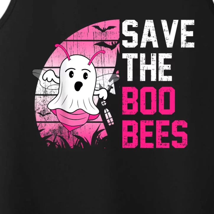 Save The Boobees Boo Bees Breast Cancer Halloween Performance Tank