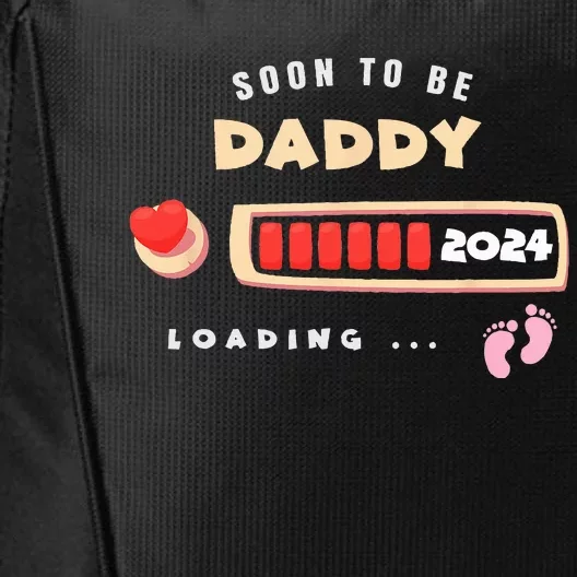 Soon To Be Daddy Pregnancy Announcement Est. 2024 Loading City Backpack