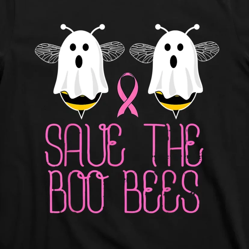 Save The Boobees Boo Bees Breast Cancer Halloween T-Shirt