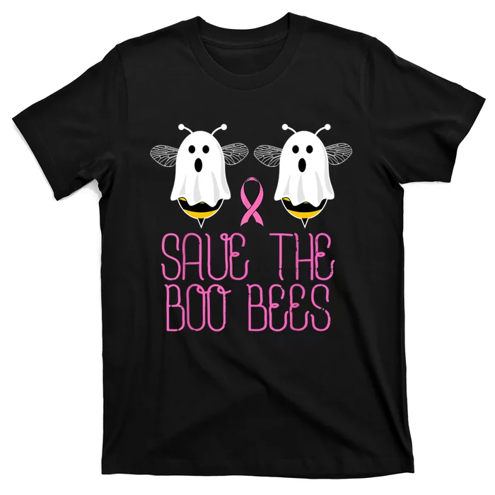 Save The Boobees Boo Bees Breast Cancer Halloween T-Shirt