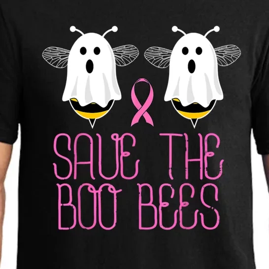 Save The Boobees Boo Bees Breast Cancer Halloween Pajama Set