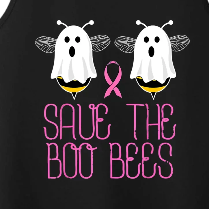 Save The Boobees Boo Bees Breast Cancer Halloween Performance Tank