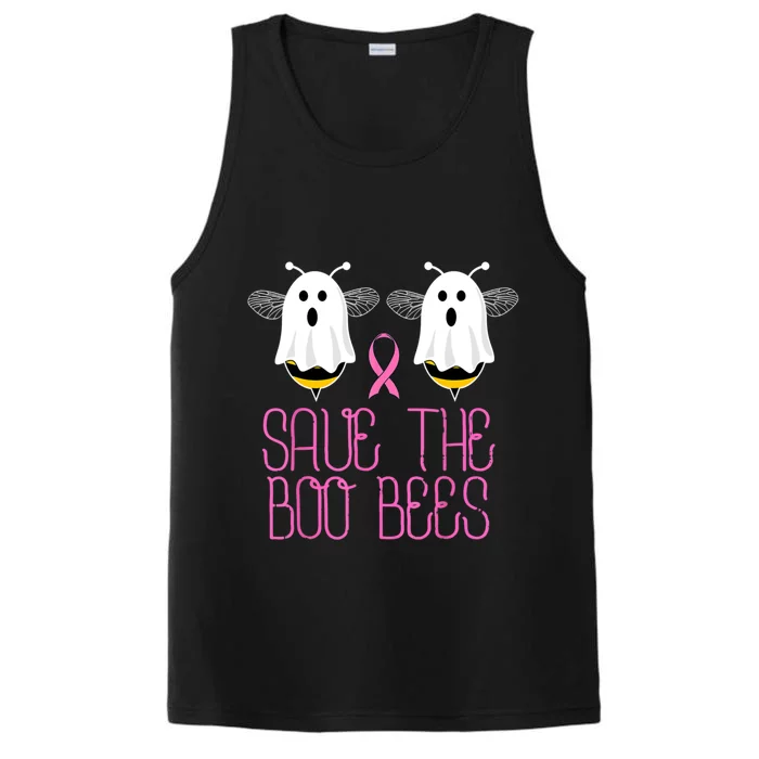 Save The Boobees Boo Bees Breast Cancer Halloween Performance Tank