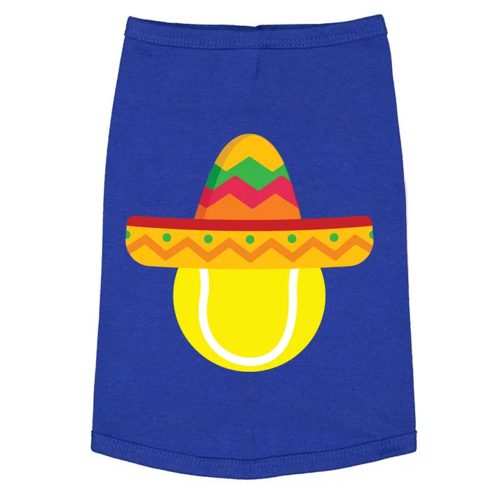 Sombrero Tennis Ball Cinco De Mayo Tennis Player Gift Doggie Tank