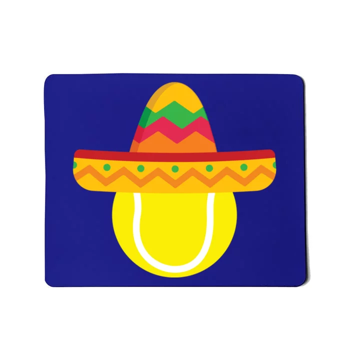 Sombrero Tennis Ball Cinco De Mayo Tennis Player Gift Mousepad