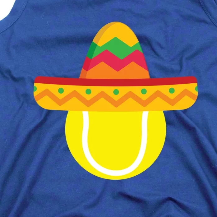 Sombrero Tennis Ball Cinco De Mayo Tennis Player Gift Tank Top