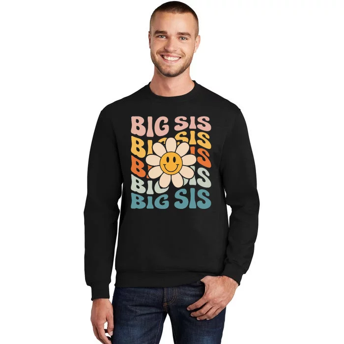 Soon To Be New Big Sister Retro Proud Big Sis Announcement Sweatshirt