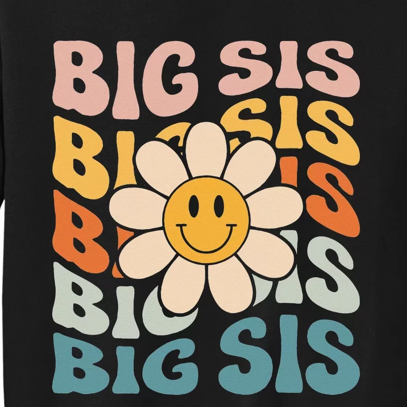 Soon To Be New Big Sister Retro Proud Big Sis Announcement Sweatshirt