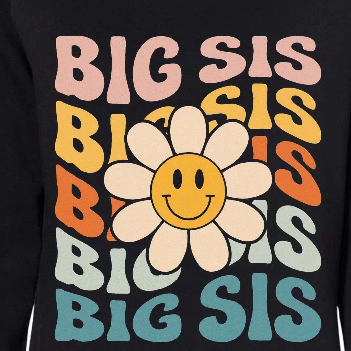 Soon To Be New Big Sister Retro Proud Big Sis Announcement Womens California Wash Sweatshirt