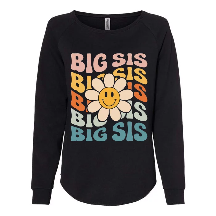 Soon To Be New Big Sister Retro Proud Big Sis Announcement Womens California Wash Sweatshirt