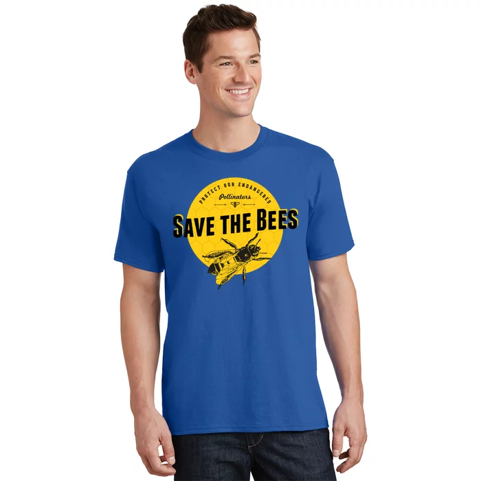 Save The Bees Great Gift Save Our Endangered Pollinators T-Shirt