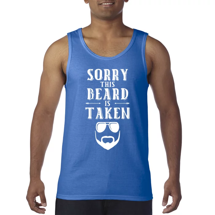 Sorry This Beard Is Taken Funny Gift Valentines Day Gift Tank Top