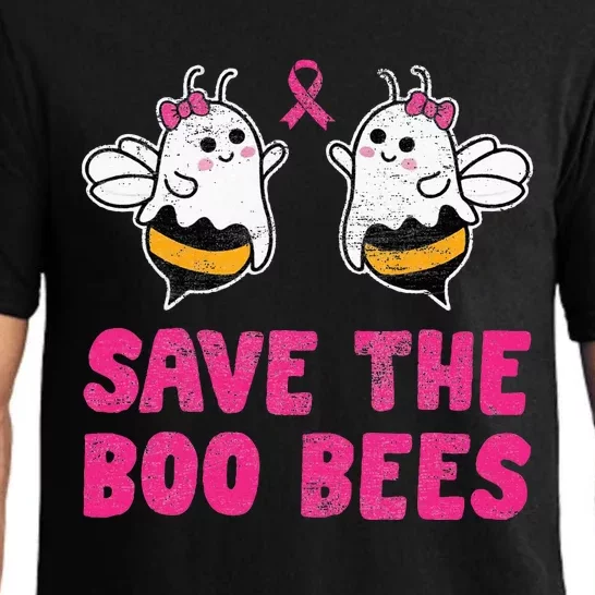 Save The Boo Bees Breast Cancer Awareness Halloween Pajama Set