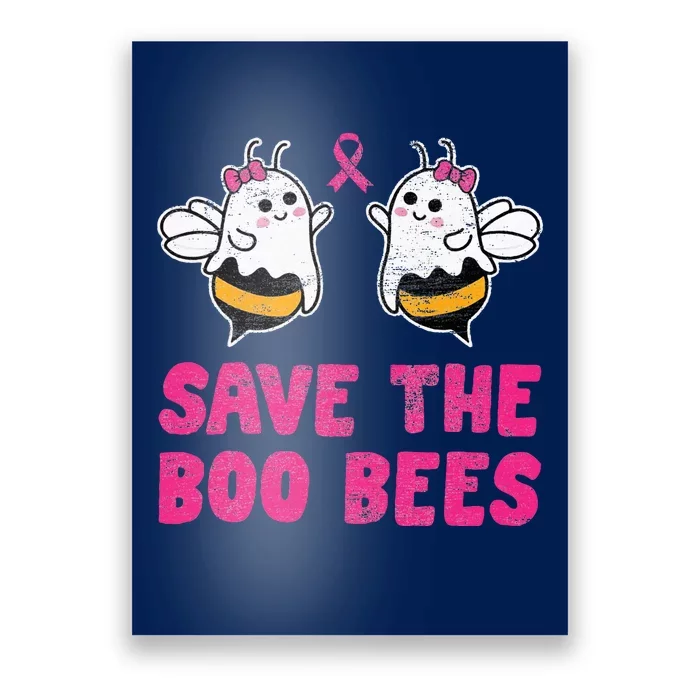 Save The Boo Bees Breast Cancer Awareness Halloween Poster