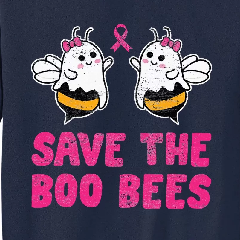 Save The Boo Bees Breast Cancer Awareness Halloween Tall Sweatshirt