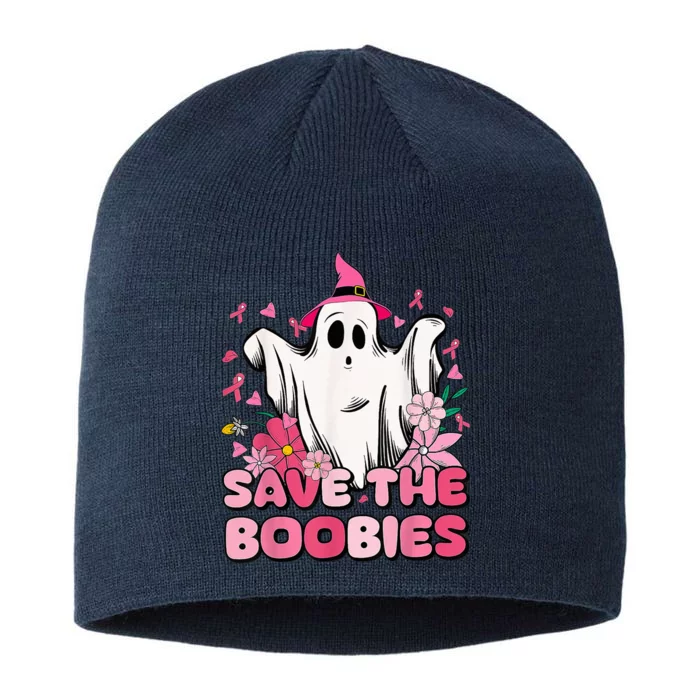 Save The Boo Bees Fun Halloween Pink Breast Cancer Awareness 8 1/2in Sustainable Knit Beanie