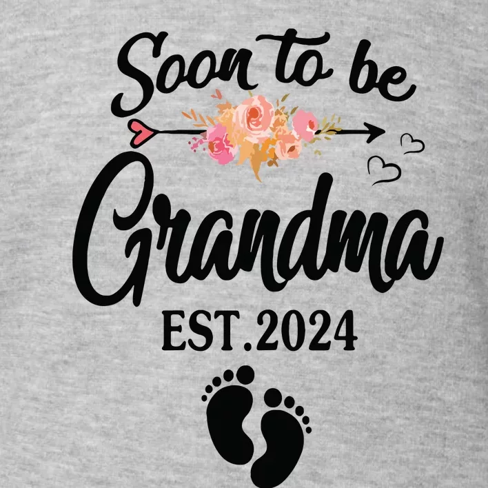 Soon To Be Grandma 2024 Mothers Day For New Grandma Toddler Sweatshirt