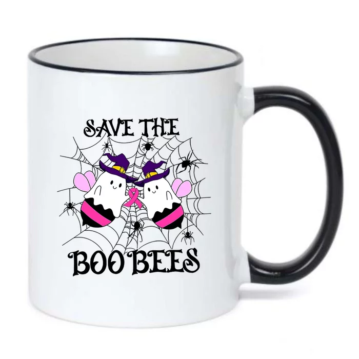 Save The Boo Bees Breast Cancer Awareness Boo Bees Halloween Gift Black Color Changing Mug