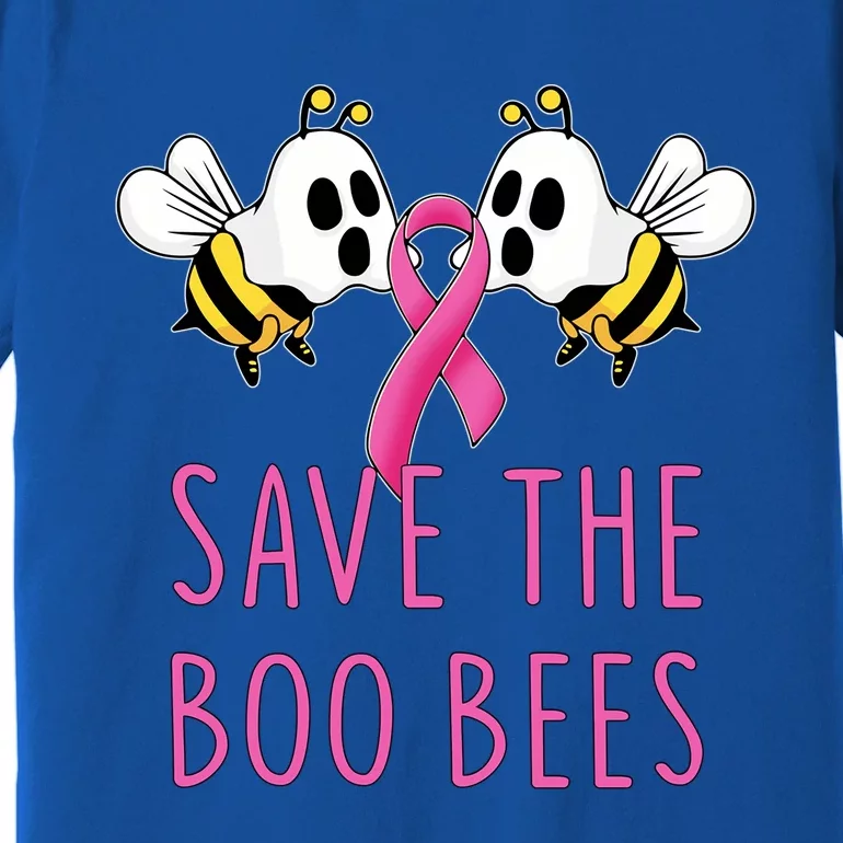 Save The Boo Bees Breast Cancer Awareness Boo Bees Halloween Cute Gift Premium T-Shirt