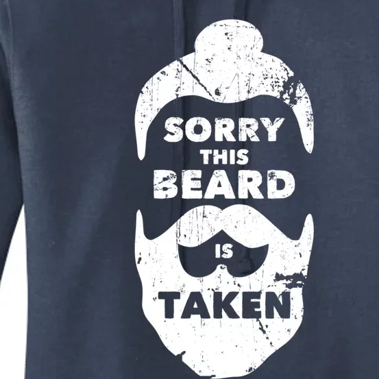 Sorry This Beard Is Taken Gift Valentines Day Gift Women's Pullover Hoodie