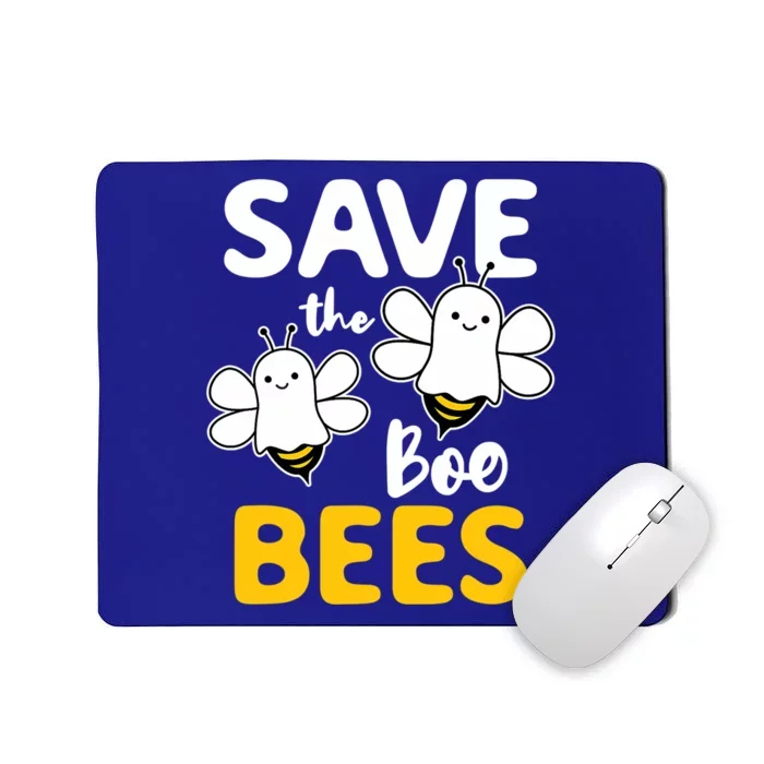 Save The Boo Bees Breast Cancer Awareness Halloween Ghost Funny Gift Mousepad