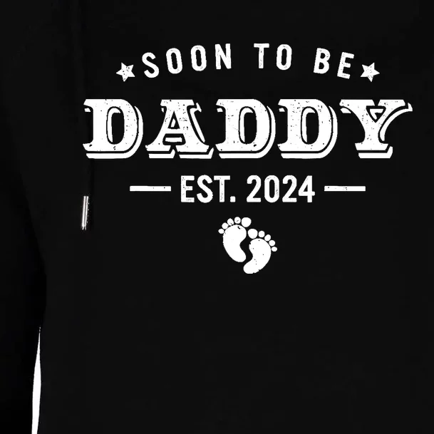 Soon To Be Dad Est 2024 FatherS Day First Time Dad Womens Funnel Neck Pullover Hood