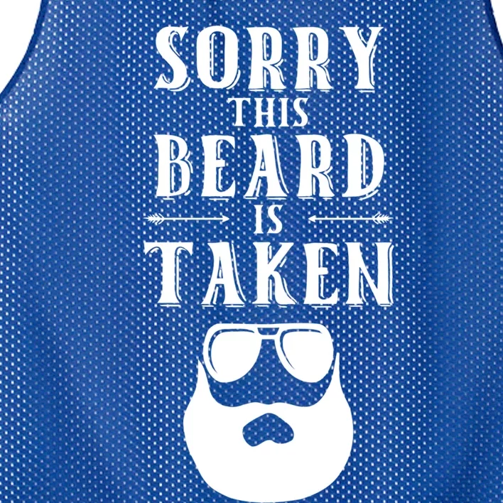 Sorry This Beard Is Taken Cool Gift Valentines Day Gift Mesh Reversible Basketball Jersey Tank