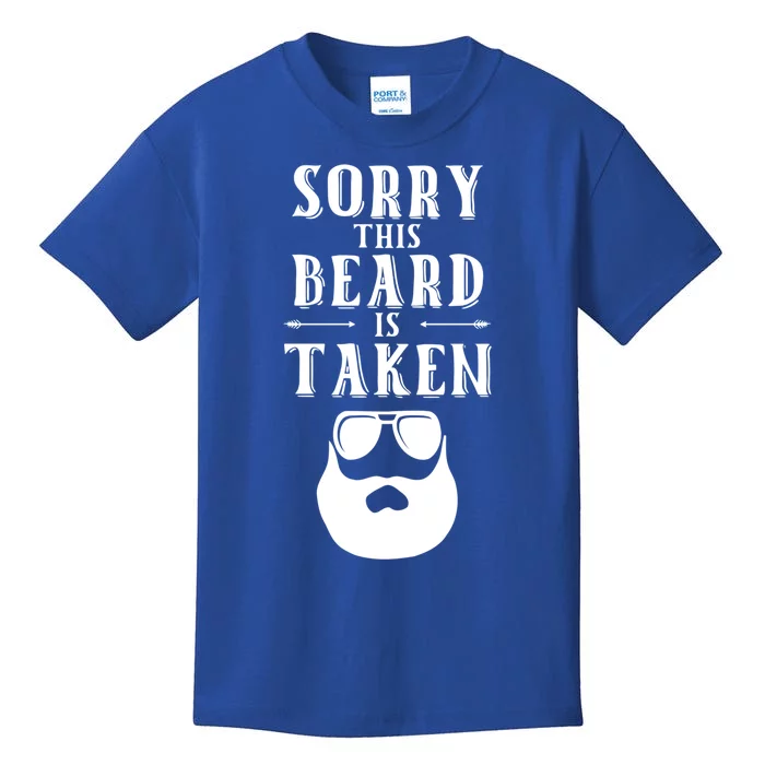 Sorry This Beard Is Taken Cool Gift Valentines Day Gift Kids T-Shirt