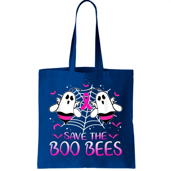 Save The Boo Bees Ribbon Funny Breast Cancer Awareness Gift Tote Bag