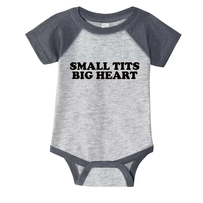 Small Tits Big Heart Infant Baby Jersey Bodysuit