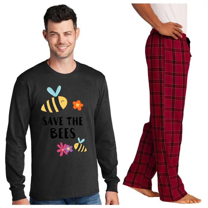 Save The Bees Beekeeper Honey Earth Day Save Our Planet Gift Long Sleeve Pajama Set