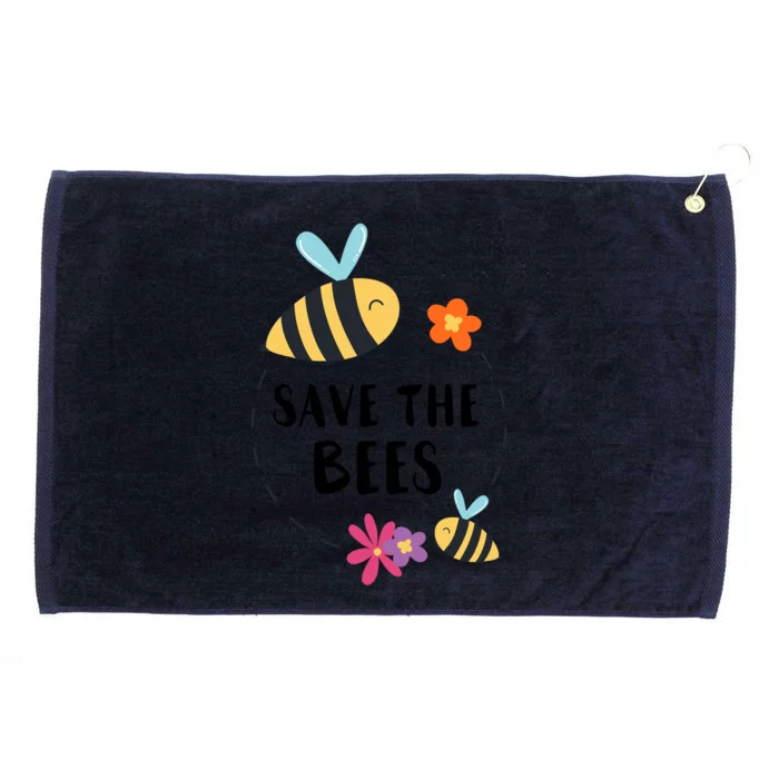 Save The Bees Beekeeper Honey Earth Day Save Our Planet Gift Grommeted Golf Towel