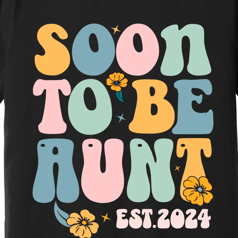 Soon To Be Aunt Est 2024 New Aunt Pregnancy Announcement Premium T-Shirt