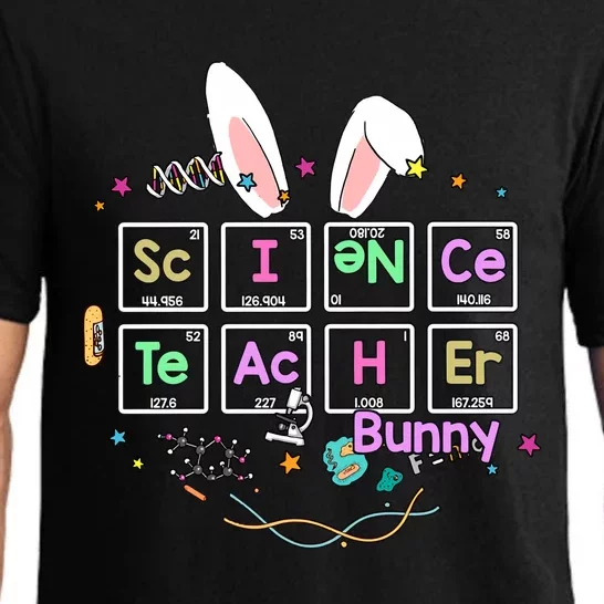 Science Teacher Bunny Periodic Table Chemistry Elements Easter Cute Bunny Pajama Set