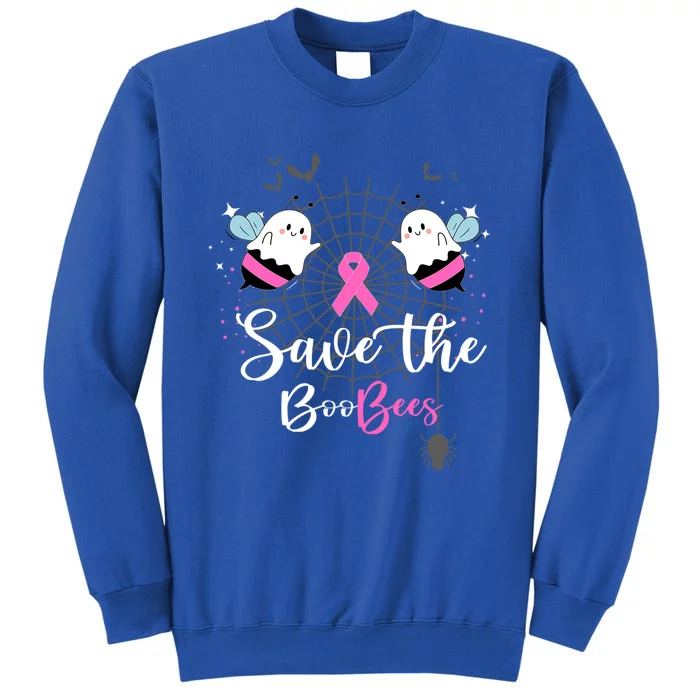 Save The Boo Bees: Ghost Spider Bat Pink Ribbon Black Gift Tall Sweatshirt