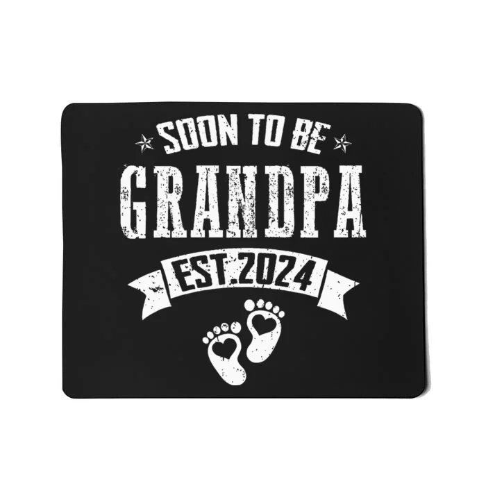 Soon To Be Grandpa Promoted To Grandpa 2024 Mousepad