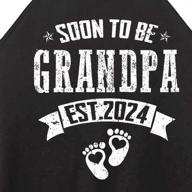 Soon To Be Grandpa Promoted To Grandpa 2024 Women’s Perfect Tri Rocker Tank