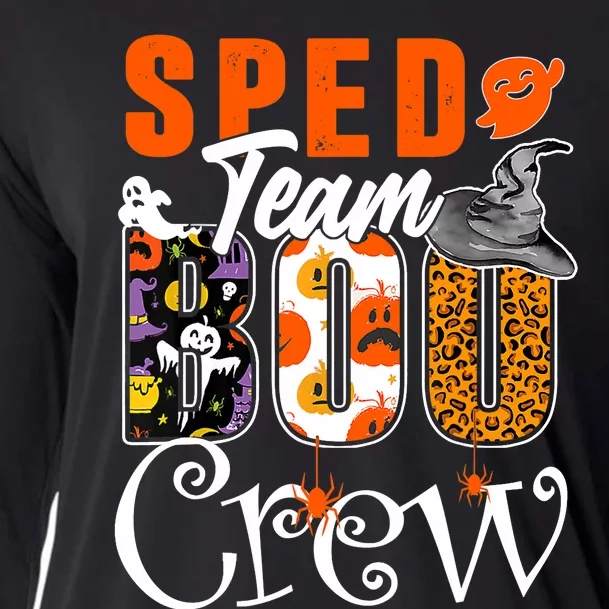 Sped Team Boo Crew Halloween Costume Special Education Crew Cooling Performance Long Sleeve Crew