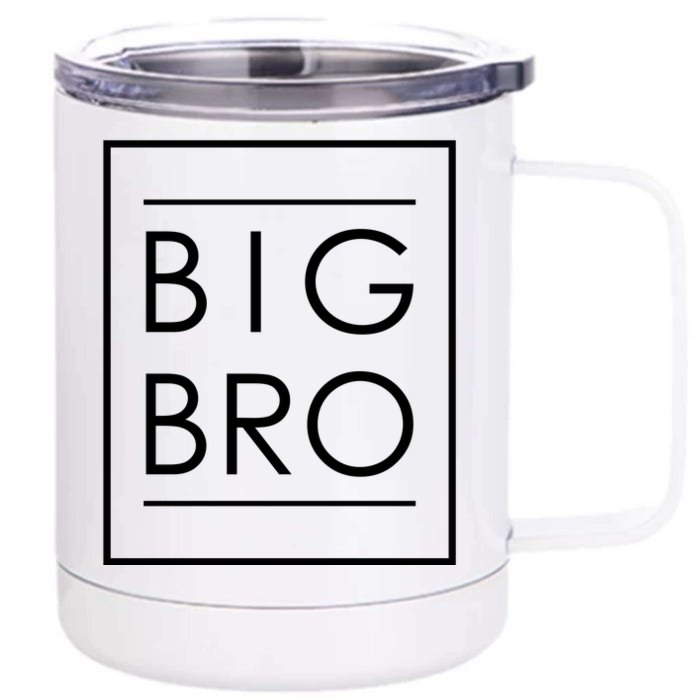 Soon To Be New Big Brother Gift Proud Big Bro Announcement Front & Back 12oz Stainless Steel Tumbler Cup