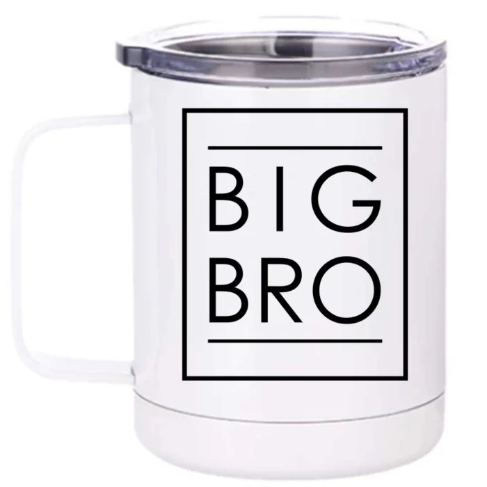 Soon To Be New Big Brother Gift Proud Big Bro Announcement Front & Back 12oz Stainless Steel Tumbler Cup