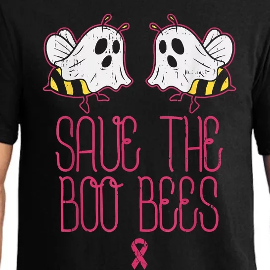 Save The Boobees Boo Bees Breast Cancer Halloween Pajama Set