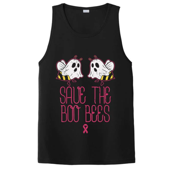 Save The Boobees Boo Bees Breast Cancer Halloween Performance Tank