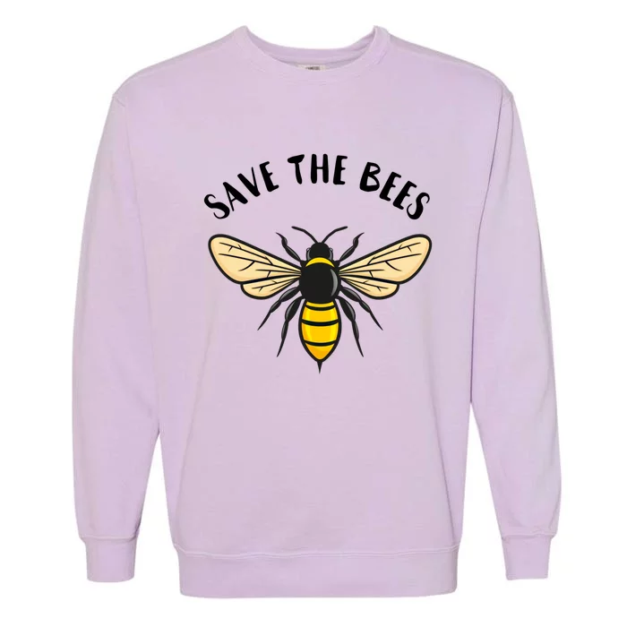 Save The Bees Save Our Planet Beekeeper Honey Earth Day Gift Garment-Dyed Sweatshirt