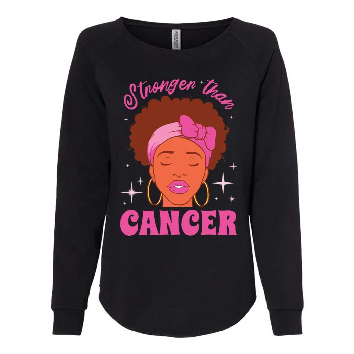 Stronger Than Breast Cancer Pink Ribbon Breast Cancer Womens California Wash Sweatshirt