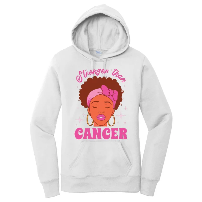 Stronger Than Breast Cancer Pink Ribbon Breast Cancer Women's Pullover Hoodie