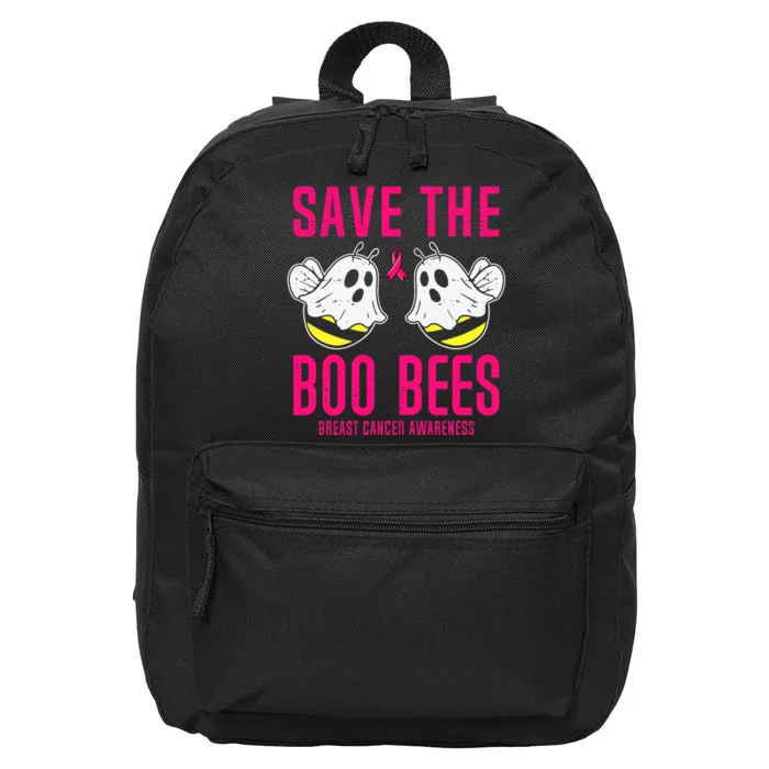 Save The Boobees Boo Bees Breast Cancer Halloween 16 in Basic Backpack