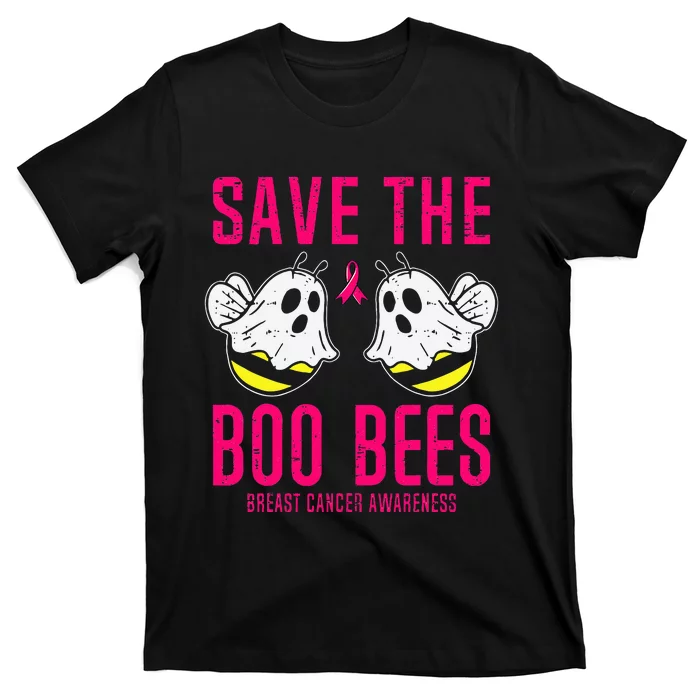 Save The Boobees Boo Bees Breast Cancer Halloween T-Shirt